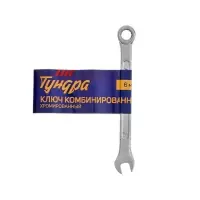 Ключ комбинированный ТУНДРА, хромированный, 6 мм