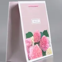 Пакет подарочный ламинированный &laquo;От всей души&raquo;, пыльная роза, 18&times;22.3&times;10 см