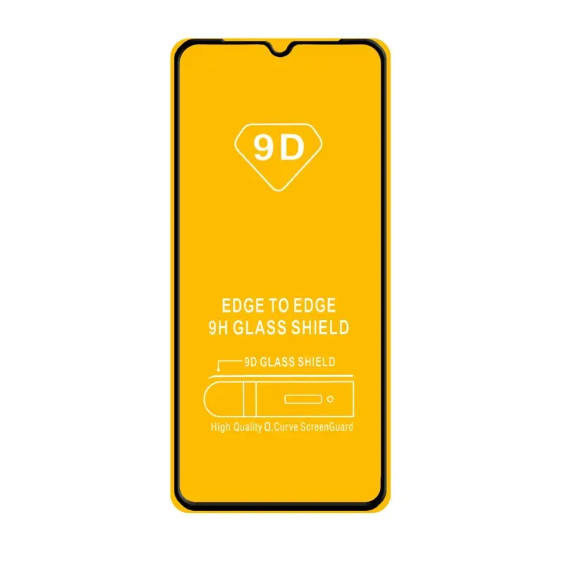 Защитное стекло Xiaomi Redmi 9А/9C с рамкой 9H Full Glue без упаковки черное (25 шт./уп.)