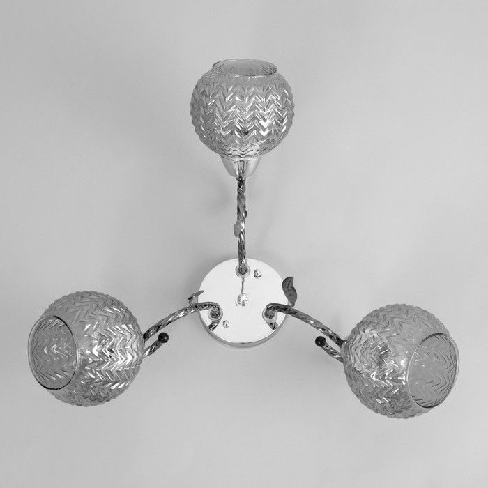 Люстра Люстра "Тереза" 3х40Вт Е27 Хром, черный хром 55х55х21см