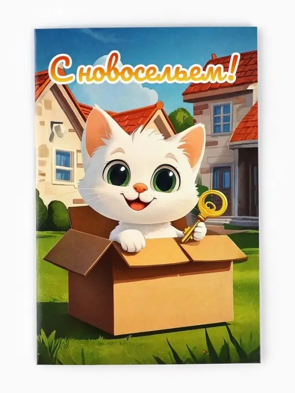 Открытка &laquo;С новосельем&raquo;, 12&times;18 см