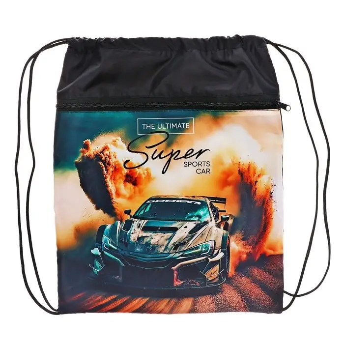 Мешок для обуви  Мешок для обуви "Тачка в песках«» (с карманом) 42×34 см