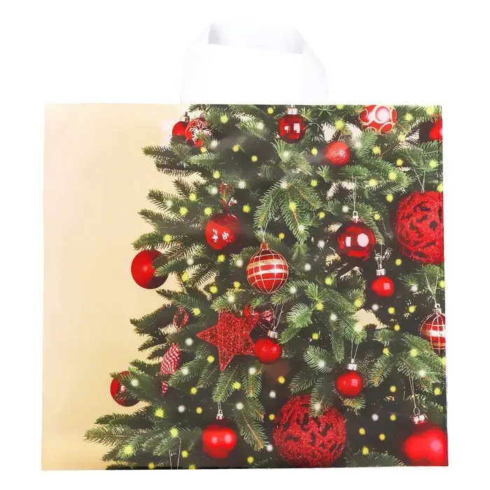 Пакет Пакет "Мерцание", полиэтиленовый с петлевой ручкой, 38х34 см, 70 мкм