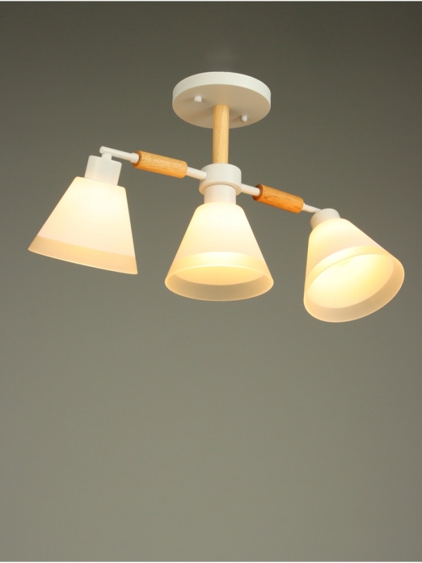 Люстра Люстра "Вудли" 3хЕ27 40Вт белый 60х16х29 см