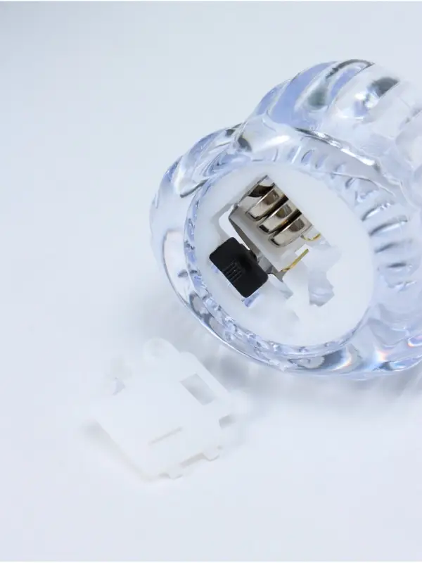 Светодиодная свеча LED - ночник RISALUX &laquo;Сердце в льдинке&raquo;, 3&times;LR1130, прозрачный, 5.5&times;5.5&times;3.3 см