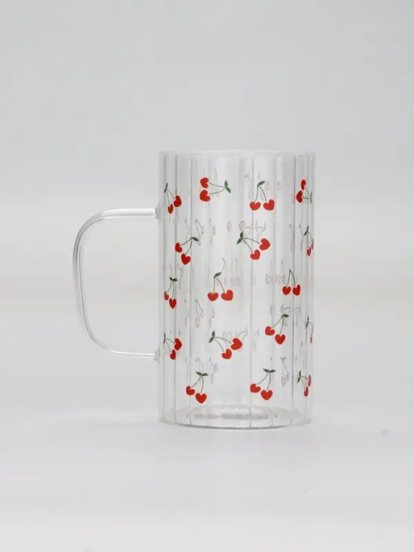 Кружка стеклянная «Вишенки», 350 мл Кружка стеклянная «Вишенки», 350 мл