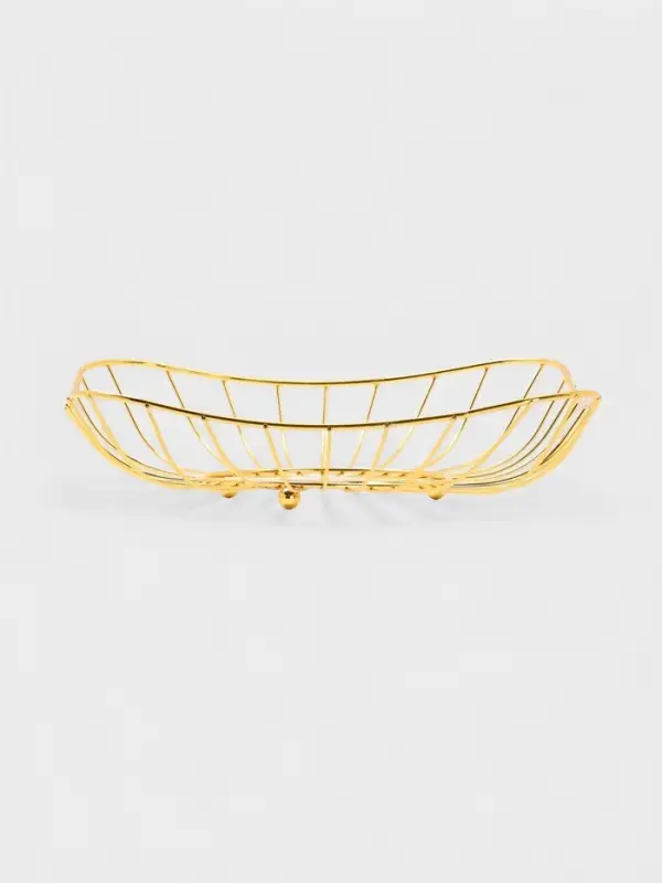 Ваза для фруктов Ваза для фруктов "Милена" 28*28*7 см, цвет золотой