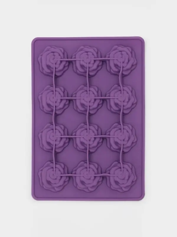 Форма для кондитерских украшений Доляна &laquo;Розочки&raquo;, силикон, 20.7&times;14.3&times;1.3 см, 12 ячеек, МИКС