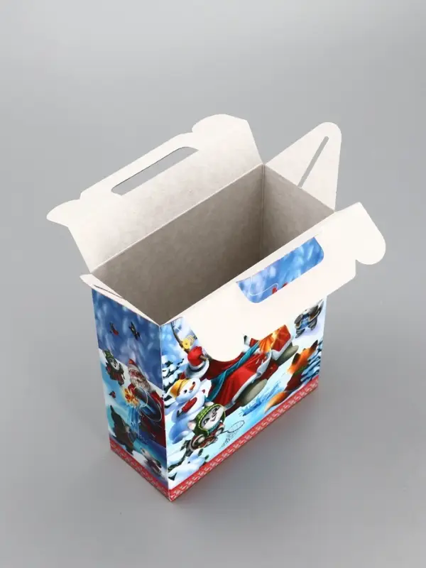 Подарочная коробка новогодняя «Золотая рыбка» 14×6×21 см Подарочная коробка новогодняя «Золотая рыбка» 14×6×21 см