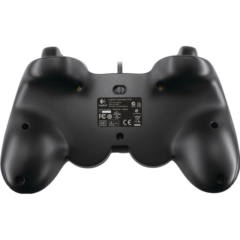 Геймпад Logitech F310 черный/синий, проводной [940-000138