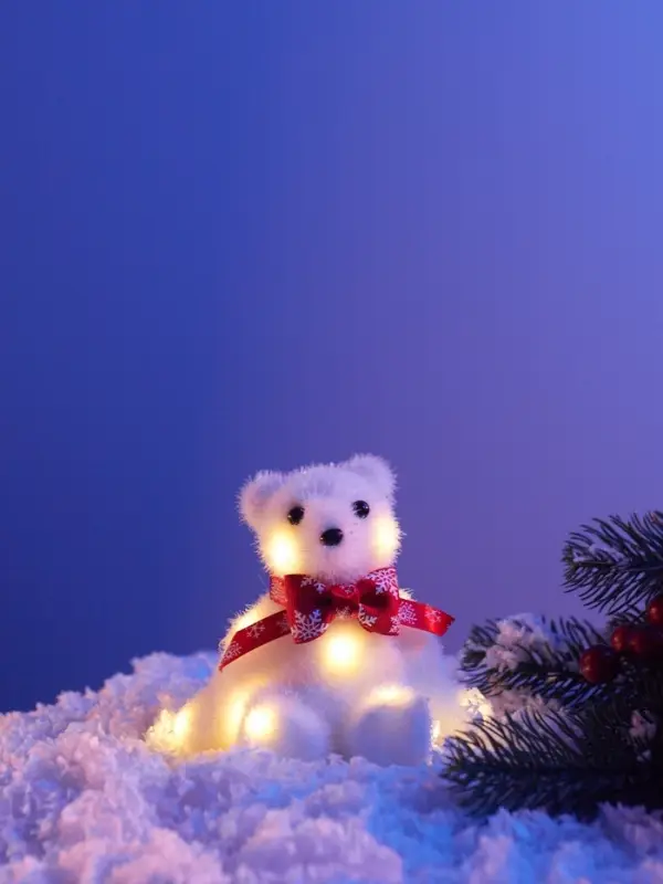 Фигура светодиодная &laquo;Медвежонок&raquo;, 10 LED, 11&times;10.5&times;7 см, постоянное свечение, от батареек, свечение тёплое белое