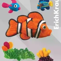 Пластилин 12 цветов, 216 г, ErichKrause "Jolly Friends Neon", со стеком, в картонной упаковке