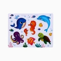 Игрушки - стикеры для купания в ванне &laquo;На море&raquo;, EVA, набор 12 шт.