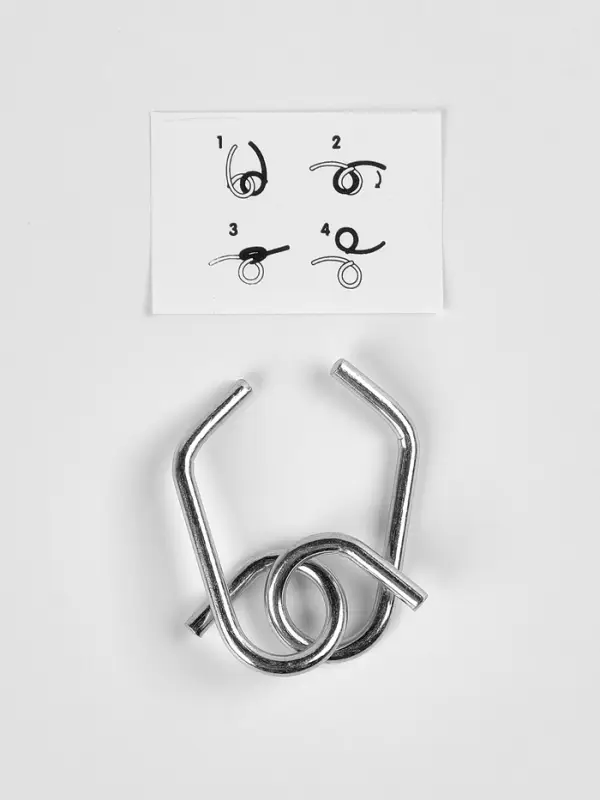 Puzzle Головоломка металлическая, лошадки стикеры,  МИКС