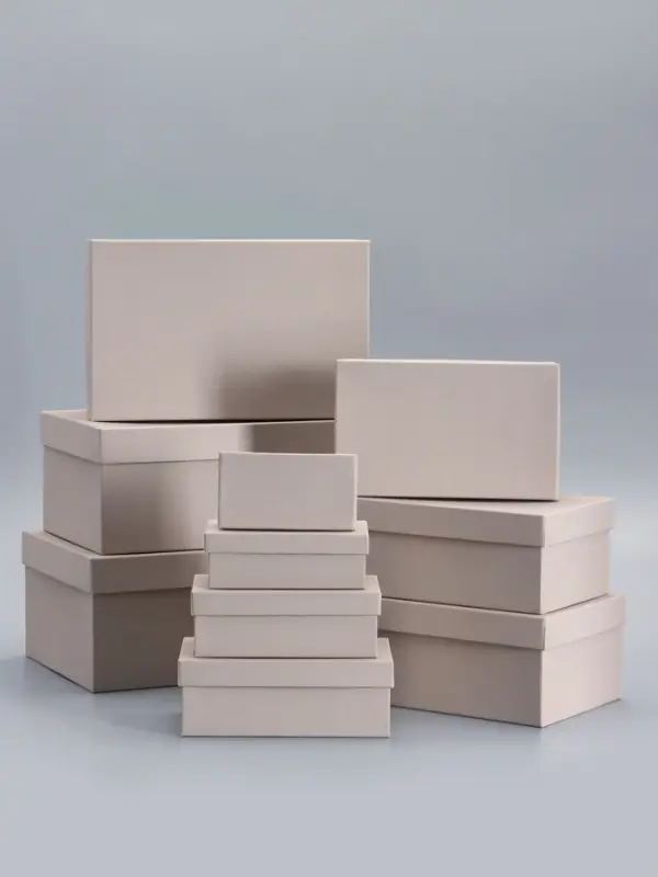 Набор подарочных коробок 10 в 1, серый, 30&times;19&times;12 - 12&times;6.5&times;4 см