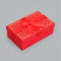 Набор подарочных коробок 3 в 1, с бантом, 23&times;16&times;9.5 см, 21&times;14&times;8 см, 19&times;12&times;6.5 см