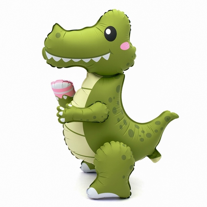 Детская игрушка Шар фольгированный 24 Детская игрушка Шар фольгированный 24" "Веселый крокодил", матовый