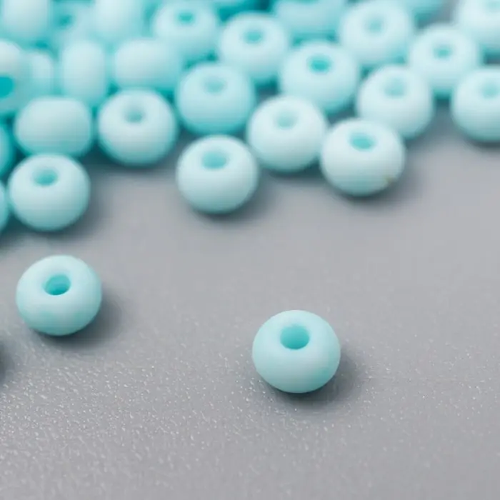 Бисер стекло 8/0  Бисер стекло 8/0 "Маршмеллоу. Матовый. Небесный" 10 гр