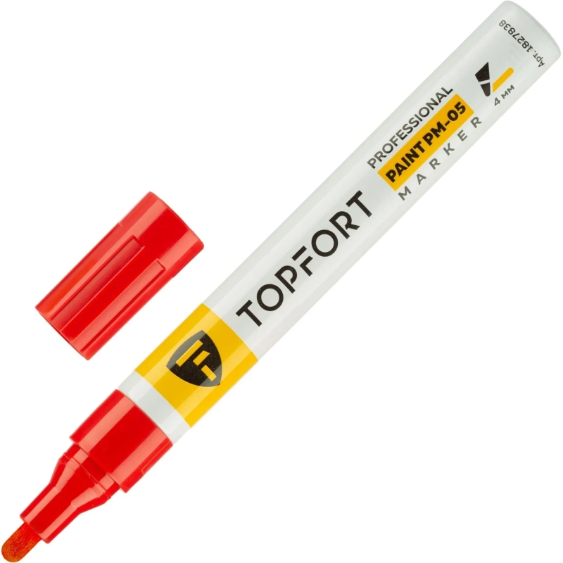 Маркер лаковый Topfort Paint 4 мм красный