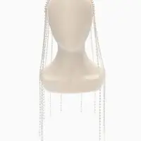 Украшение для волос «Паутина», 50 см, белое в серебре Украшение для волос «Паутина», 50 см, белое в серебре