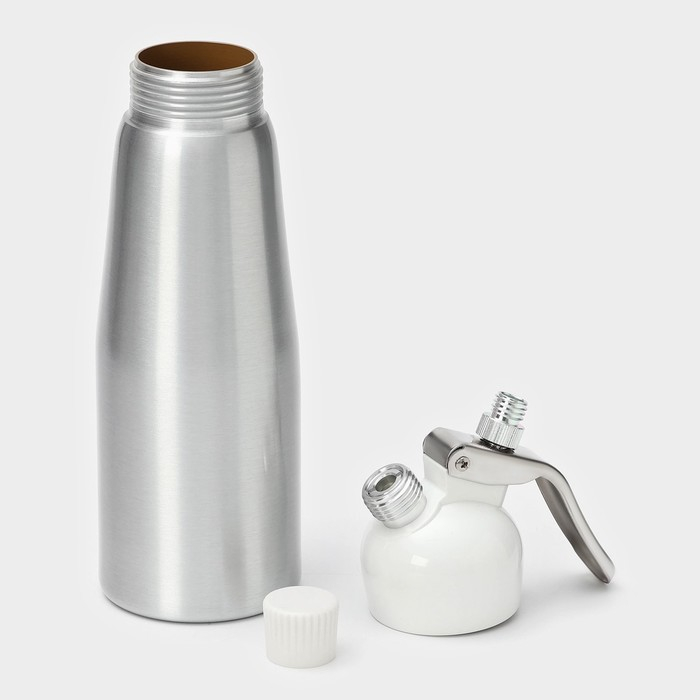 Кремер - сифон для взбивания сливок KONFINETTA, 500 мл, цвет серебристый