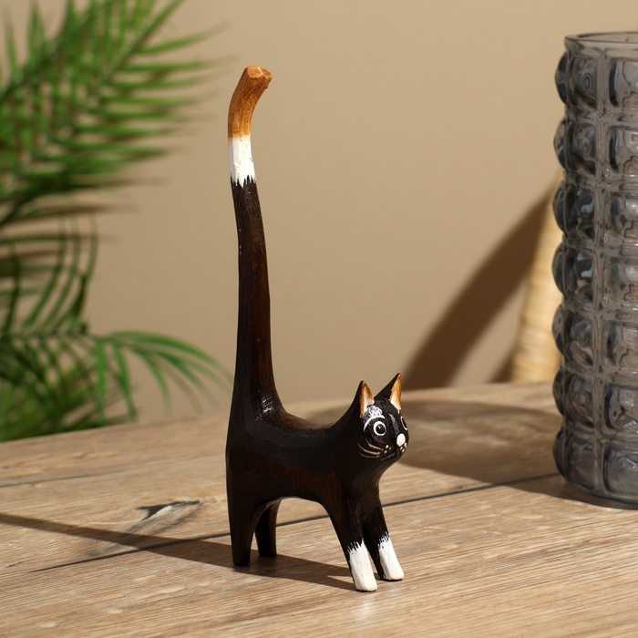 Статуэтка дерево Статуэтка дерево "Кошка вытягивается" выс. 20 см.