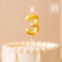 Свеча для торта, цифра &laquo;3&raquo;, 11.5&times;2.3 см