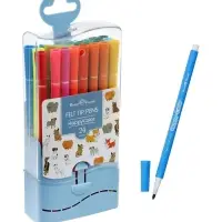 Фломастеры 24 цветов &laquo;Собаки&raquo;, в пластиковом пенале