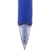 Ручка гелевая автомат. CROWN AJ-5000R 0,7мм. Автомат. рез. манж. син
