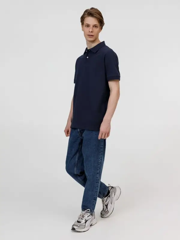 Рубашка поло унисекс Pacific, кобальт (темно-синяя), размер L