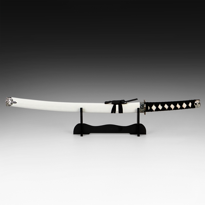 Сувенирное оружие «Катана Озэму», 78см, клинок 39 см, белые ножны
