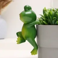 Фигурка для флорариума TAKE IT EASY &laquo;Лягушка Бряк&raquo;, декор на кашпо, 10&times;8&times;19 см