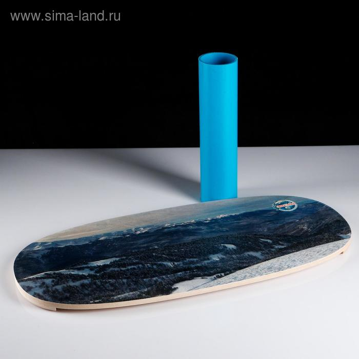 Доска балансировочная балансборд  Доска балансировочная балансборд "Горный пейзаж №3"D ролика 9 см, 75×35х1,5 см