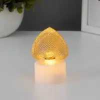 Фигурка световая RISALUX &laquo;Сердце&raquo;, LED-ночник, 0.3 Вт, 3.5&times;4&times;6.5 см