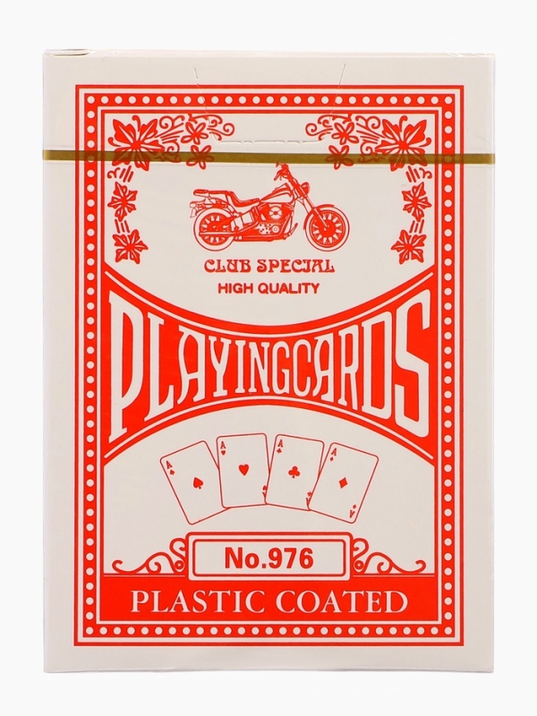 Карты игральные 54 шт  Карты игральные 54 шт "Мотоцикл", карта 6.2 х 8.7 см, красная рубашка, 280 г