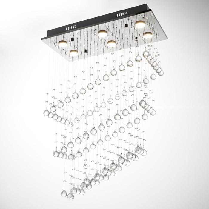 Каскад 71307/6 GU10 40Вт хром 60х30х85 см BayerLux