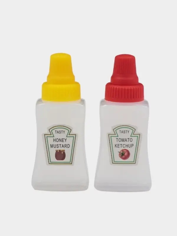 Бутылки для соуса "Мини", 2 шт, пластик