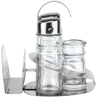 Набор для специй LARA: солонка, перечница, для зубочис.,салфетница(LR08-02)