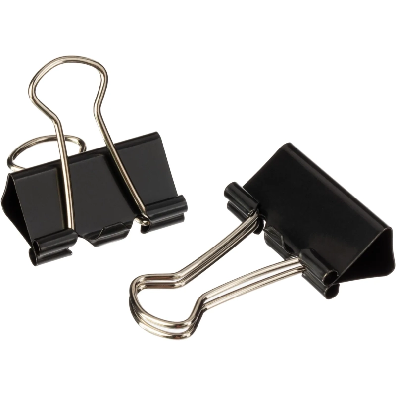 Зажимы для бумаг ассорти (19мм,25мм,32мм), 12шт/уп Attache, пласт.бокс