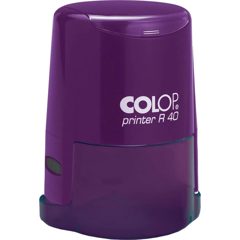 Оснастка для печати круг.с крышкой Pr. R40 фиолетовая Colop Австрия