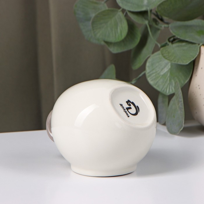 Сахарница с ложкой Доляна «Зайка», 200 мл, цвет белый Сахарница с ложкой Доляна «Зайка», 200 мл, цвет белый