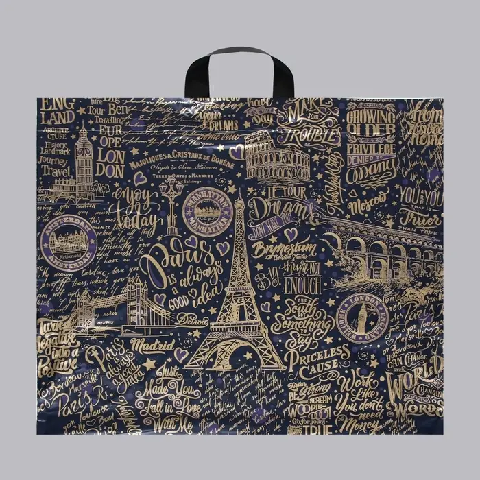 Пакет &laquo;Европейские каникулы&raquo;, полиэтиленовый с петлевой ручкой, 60&times;50 см, 70 мкм