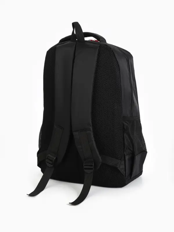 Рюкзак на молнии, 4 кармана, дышащая спинка, 30.5&times;14.5&times;47.5 см, чёрный