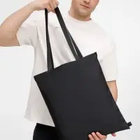 Шопер B3, черный с черными ручками