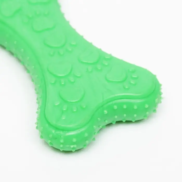 Жевательная игрушка для собак &laquo;Собачье удовольствие&raquo;, 10.5 см, суперпрочная, зелёная