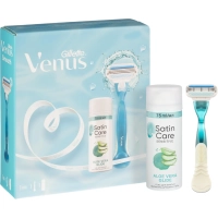 Подарочный набор Gillette Venus Бритв 1сменКас+Гель д/брит жен д/чувКож75мл