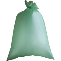 Мешки для мусора  ПНД 120л 25мкм 20шт/рул зеленые 70х110 см Luscan