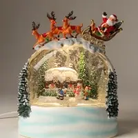 Фигурка светодиодная &laquo;Сказка&raquo;, новогодняя, 3хАА, музыка, свет, USB, 9.5&times;16&times;20 см