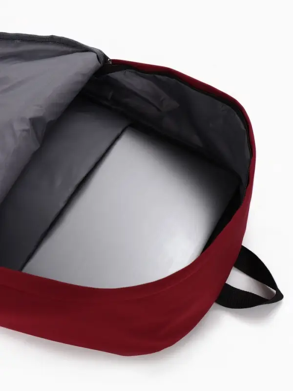 Рюкзак школьный, 1 отделение, 4 кармана, 30&times;12&times;40 см, бордовый