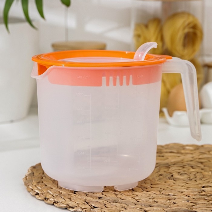 Ёмкость для миксера, 1,5 л , цвет оранжевый Ёмкость для миксера, 1,5 л , цвет оранжевый